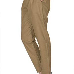 DIGITAL SHOPEE Women Regular Fit Elastic Waist Full Length Cotton Formal Trouser for Casual Wear, Office Wear
