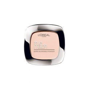 L’Oreal Paris Pressed Powder Foundation, Lightweight and Blendable, Verstile Coverage, Matches Skintone, True Match, Rose Vanilla R2C2, 9g