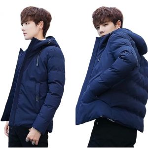 YOONIKK Men’s Polyester Winter Hoodie Bomber Jacket