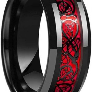 MEENAZ Stainless Steel Stylish dragon celtic proposal Couple band thumb Silver Platinum Black combo Finger Ring for Men Mens gents unisex Boys Boyfriend MEN RINGS-AM060