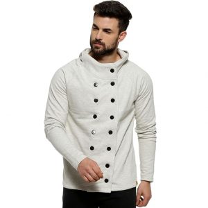 Campus Sutra Men’s Camouflage Regular Fit Cotton Jacket For Winter Wear | Hooded Collar | Full Sleeve | Zipper | Casual Jacket For Men | Western Stylish Jacket For Men