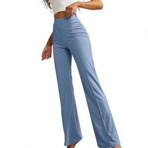 SWADESI STUFF Women’s High-Waisted Pant Bell Bottom Trendy Retro-Chic Trousers – Perfect for Every Occasion