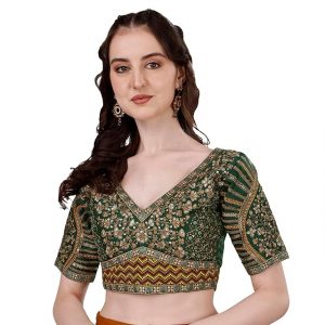 Vihu Fashion Women Milan Silk Half Sleeve Blouse