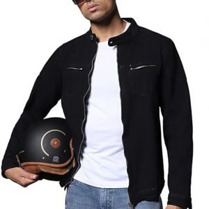 High Star Men Black Denim Jacket