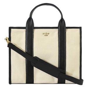 eske Trifine- Genuine Vegan Leather Tote – Spacious Compartments – Work and Travel Bag – Durable – Water Resistant – Adjustable Strap – For Women