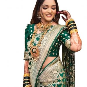 Avantika Fashion Kanjivaram Soft Silk Saree With Blouse Piece For Women