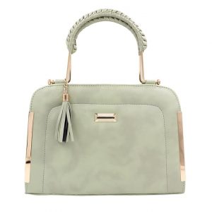 DIYASHI PU-Leather Women’s Sling Bag Handbag Purse with Front Golden Chrome Elevation | Ladies Purse | Satchel Purse