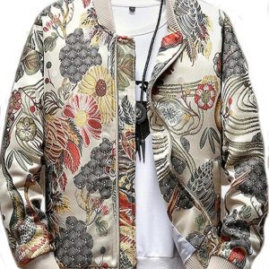 Yellow Tree Trendy Men’s Polyester Printed Winter Jacket