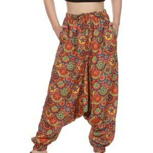 Women’s Rayon Harem Pants | Fits Waist Size 28 to 36 Inches