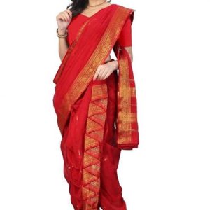Aradhana Fashion Pvt Ltd Women’s Woven Cotton Saree Without Blouse Piece