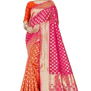 Glory Sarees Women Banarasi Cotton Saree