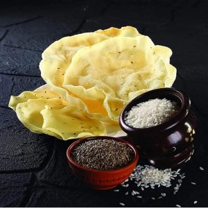 BSR Home Made Jeera Rice Papad/Rice papad/Appalam / 200 gram appalam