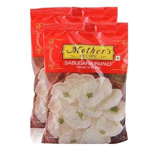 Mother’s Receipe Papad – Sabudana, 75g (Buy 1 Get 1, 2 Pieces) Unique