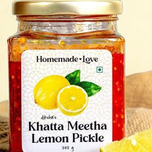 Homemade Love Lemon Pickle | Sweet and Sour Nimbu Ka Achaar | Khatta Meetha Nimbu Achar (250g)