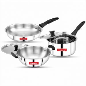 Butterfly Classic SS Cookware Set – 5 Pcs,Stainless Steel