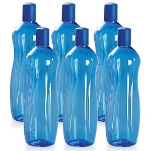 Cello Sipwell PET Bottle Set, 1 Litre, Set of 6, Blue Visit the CELLO Store