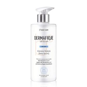 Dermafique Intensive Restore Body Serum – 300ml, Body Lotion for Dry Skin, with 10x Vitamin E Benefits & Deep Hydration, Moisturizer for Body | Dermatologist Tested