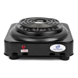 HM Hot Plate Radiant Cooktop Powder Coated Manual Electric Hot Plate Induction Cooktop Stove With 1 Burner | (Mini 1500 Watts)black