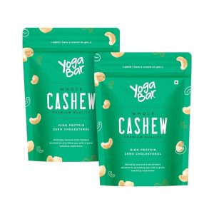 YogaBar Premium Cashews 1kg | Whole 320  Kaaju| 100% Natural King Size Crunchy Kaju | Premium Nuts & Dry Fruits | Rich in Fibre, Vitamin E, K, B6 | Boost Immunity| Healthy Snacks | Dry Fruit Gift Pack
