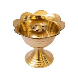 Spillbox Brass Incense Stick Holder Stand | Holder | Burner with Ash Catcher Agarbatti | Batti Stand | Plate | Dhup | Dhoop Best for Puja | Pooja Your Mandir Home & Office Decoration – Rose Agarbatti