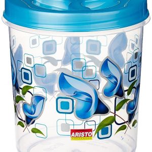 ARISTO Store Queen444 Plastic Storage Container- 1400 Ml, (12.6(D) X 15.2) Cm, Blue