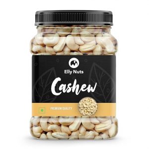 Elly Nuts 100% Natural and Premium Whole Cashew Nuts| Whole Plain Kaju 1Kg | Cashew Dry Dry Fruit Whole Cashew Nuts [Jar Pack] – Diwali Gift Pack