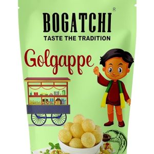 BOGATCHI Pani puri packet ready to eat – Fry or Bake in Microwave | instant pani puri pellets | Golgappe Packet Readymade | Pani Puri Papad | pani poori Panipuri packets – Value Pack, 200g
