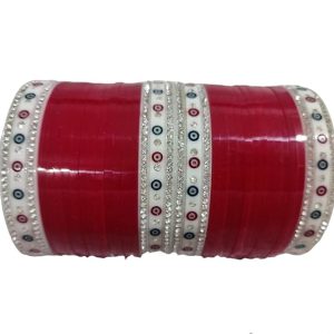Kamaakshi Women’s Designer Punjabi Bridal Chuda Set Wedding Chuda Bangles Set for womens & girls