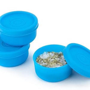 Signoraware Nano Plastic Container Set of 3, Small Boxes for Storage mini Items, Food Grade Bpa Free, Microwave Safe, Airtight Spill Proof Leak Free (Set of 3 – 40ml each Box , Blue)