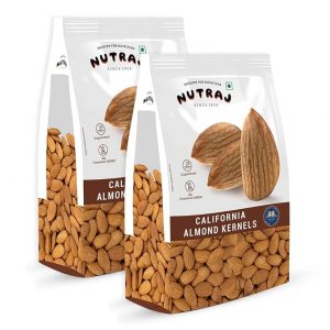 Nutraj Premium Raw California Almonds Whole Value Pouch Pack 2 Kg | 100% Natural and Quality Badam Giri | Dry Fruits Real Nuts