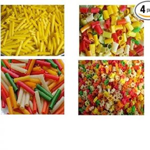 PNC Quality bazar Combo of Golden/ Colourful / Rings / Pipes Fingers fryums Papad Ready to Fry 800 Gm ( 200 X 4 )