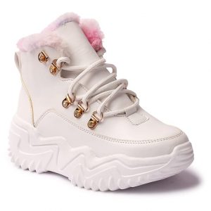 Longwalk Women Zig Zag Chunky Style Fur Boot for Girl’s