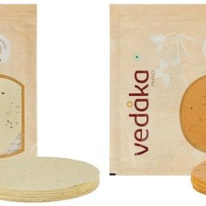 Vedaka Chana Masala Papad, 400g & Amazon Brand – Vedaka Moong Special Papad, 400g