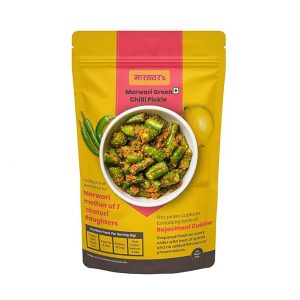 Marwar’s – Green Chilli Pickle | Ghar Ka Achar | Rajasthani Homemade – Spicy Pickle | Athana Mirch Pickle | No Preservatives | Hari Mirch Aachar | Authentic Green Chilli Pickle… (200g)