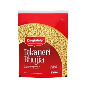 Bhujialalji Bikaneri Bhujia (pack of 1) 1kg Rajasthani Bhujia Namkeen with Dew beans,gram flour and indian Spices | All time favourite indian snacks/Namkeen | Ready to eat
