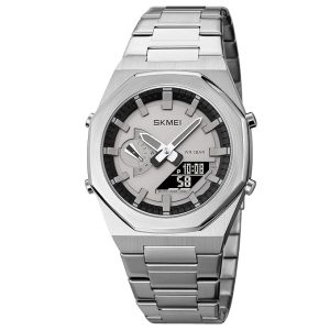 Men Watch Dual-Display Electronic Watch with Luminous 50m Waterproof Watch Fashion Multifunctional Sports Watch for Men- 1816