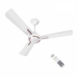 Havells 1200mm Ambrose BLDC BLDC Motor Ceiling Fan | Remote Controlled, High Air Delivery Fan | 5 Star Rated, Upto 60% Energy Saving, 2 Year Warranty | (Pack of 1, Pearl White Wood)