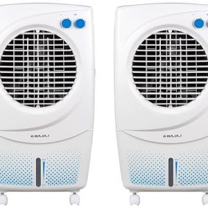 New 36L Personal Air Cooler For Room With DuramarinePump (2-Yr Warranty By Bajaj), Turbofan Technology, Powerful Air Throw & 3-Speed Control, Portable Air Cooler For Home, White