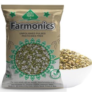Green Moong Dal (Chilka), 1kg | Hari Moong Dal | Green Mung Split | Green Gram
