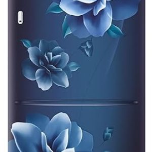 Samsung 223 L, 3 Star, Digital Inverter, Direct-Cool Single Door Refrigerator (RR24D2Z23CU/NL, Camellia Blue, Base Stand Drawer, 2024 Model)