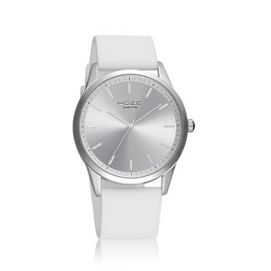 Sonata Poze Quartz Analog Silver Dial Silicone Strap Watch for Men-SP70019SP01W