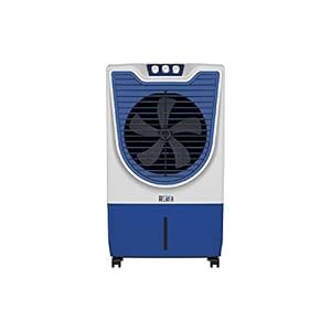 Havells Heavy Duty Desert Air Cooler 70L | 5 Leaf Plastic Fan | Powerful Air Delivery:3500 CMH | Odour Free 3 Side Honeycomb Pads | Ice Chamber | Multi Directional Castor Wheels | Altima(Dark Blue)