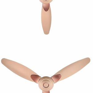 Candes Florence Ceiling Fans for Home 1200mm / 48 inch | BEE 3 Star Rated, High Air Delivery, Noiseless & Energy Efficient | 1+1 Years Warranty | Gold, Pack of 2