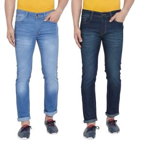 Men’s Regular Fit Pack of 2 Casual Denim Jeans