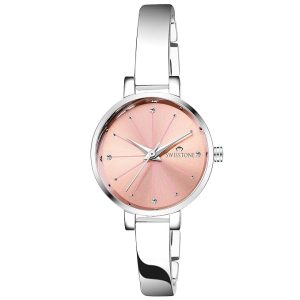 Stainless Steel Silver Plated Women’s Watch (Pink Dial Silver Colored Strap)