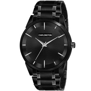 Watch for Men with Black Colored Chain Watch for Men Stainless Steel and Scratch Resistance