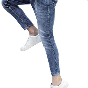 Men Skinny Fit Mid-Rise Jeans (Stretchable)