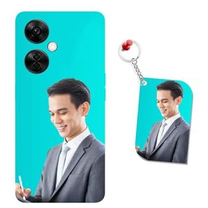 Roll over image to zoom in HANIRY Customized Back Cover for OnePlus NORD CE 3 LITE | CPH2467 Photo Print Cover | Personalized Mobile Cover with Keychain Free | Customized Keychain Free