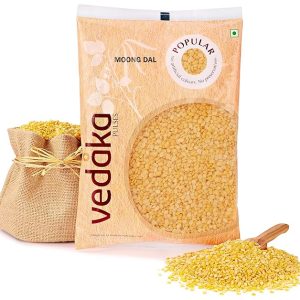Amazon Brand – Vedaka Popular Moong Dal (Yellow) | 1kg |Rich in Protein | No Cholesterol or Additives
