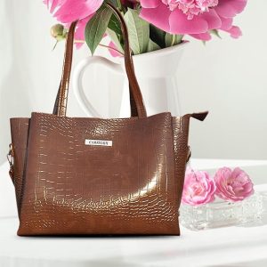 Large Capacity Croco Pattern Tote Bags For Womens Big Purses And Handbags Ladies Big Shoulder Bag From ( Brown )